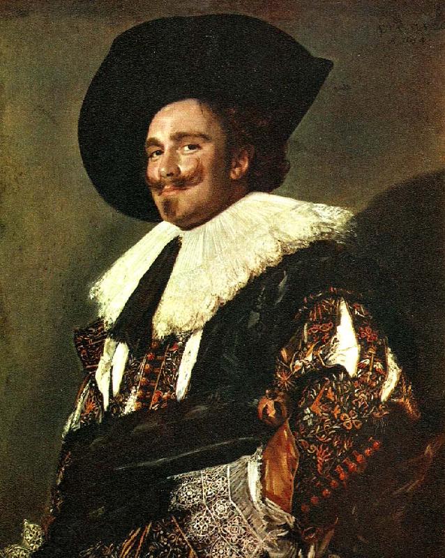 Frans Hals den leende kavaljeren Spain oil painting art